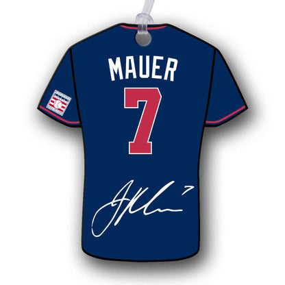 Mauer 7 Jersey Hang Tag Ornaments NBHOF