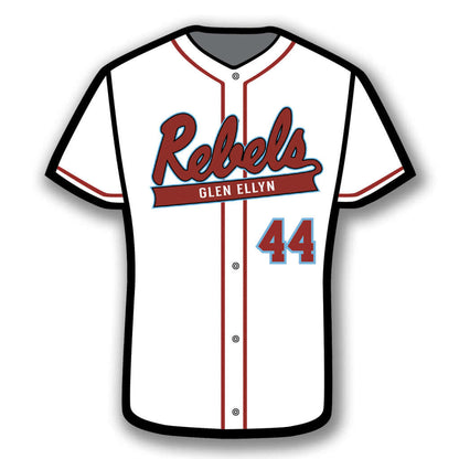 Custom Metal Baseball / Softball Jersey Front Sign