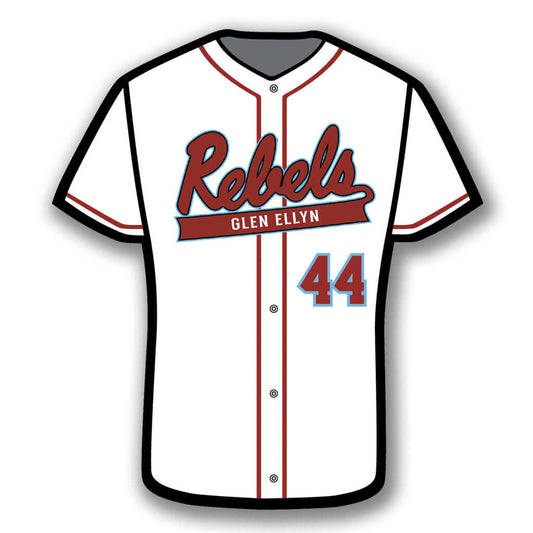 Custom Metal Baseball / Softball Jersey Front Sign