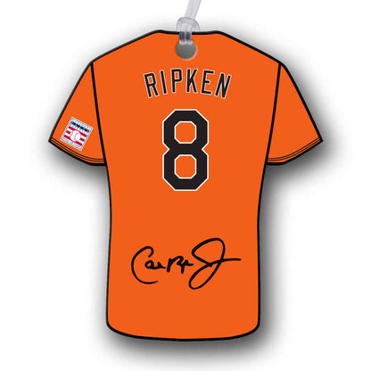 Ripken 8 Jersey Hang Tag Ornaments NBHOF