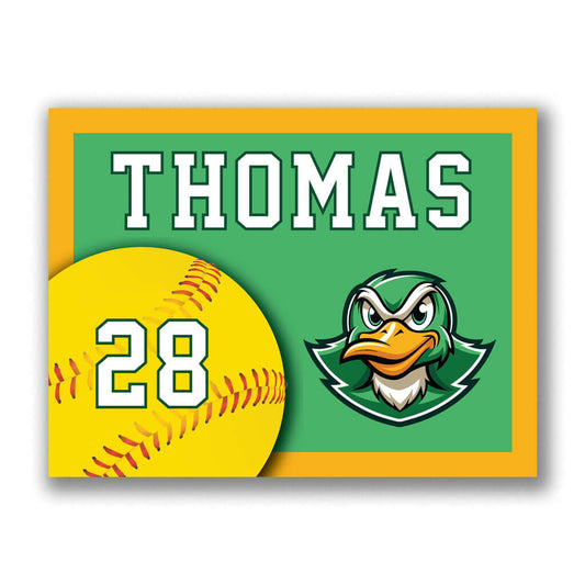 Softball Yard Sign