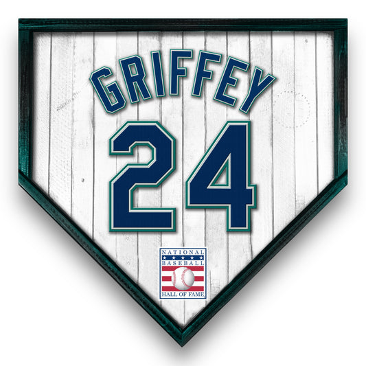 NBHOF 10"x10" MDF Replica Jersey Printed Home Plate