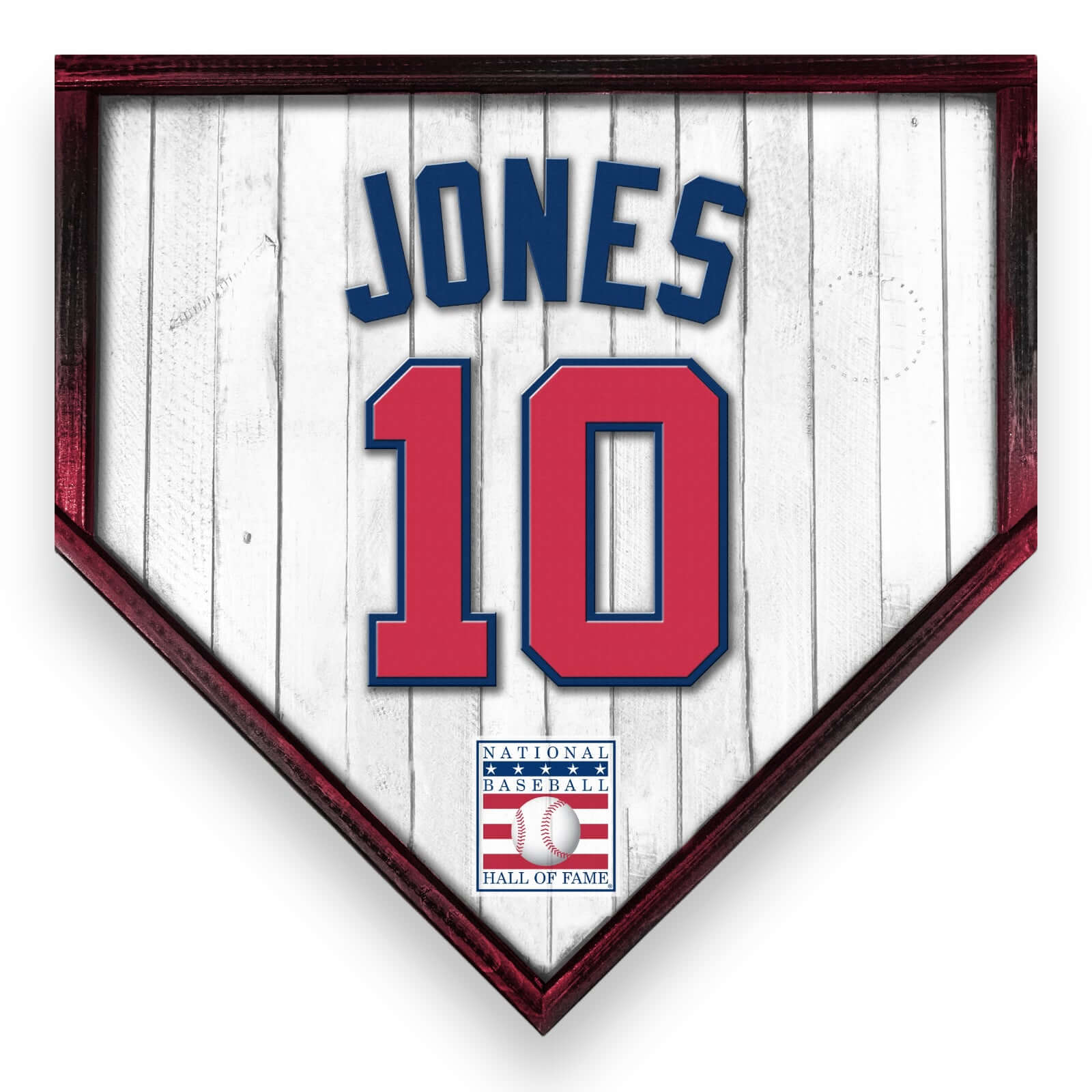 Chipper Jones #10 Braves - Replica Jersey Home Plate