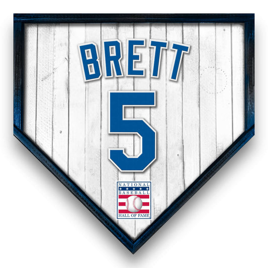 George Brett #5 Royals Replica Jersey Home Plate