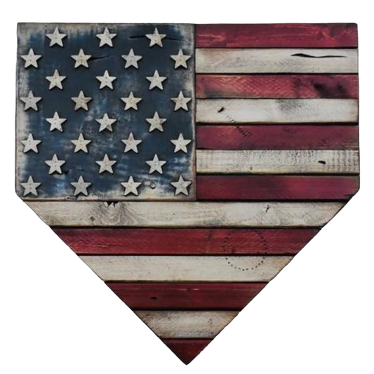 American Flag Home Plate